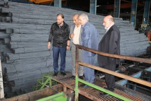 بازدید مدیر کل امور معدنی وزارت صمت از «فولاد خرمدشت تاکستان»