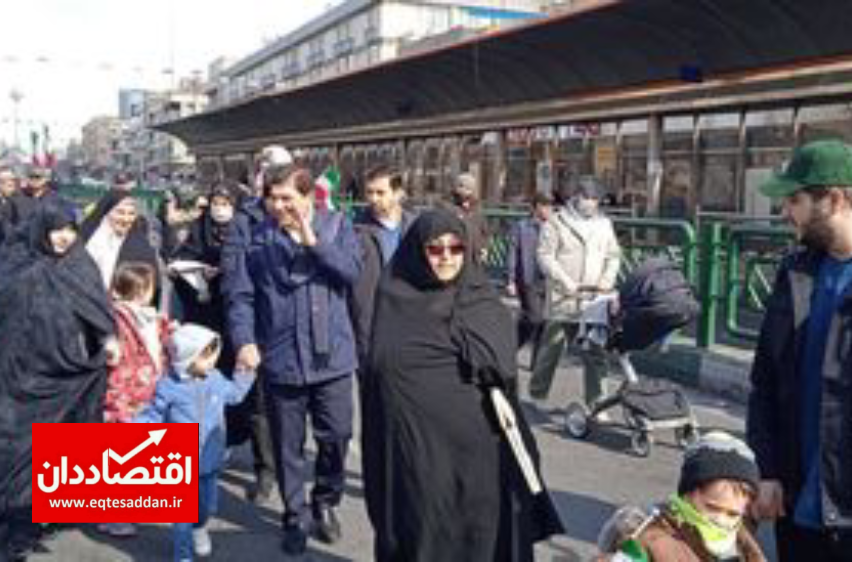 معاون اول رییسی در راهپیمایی ۲۲ بهمن حضور یافت + عکس