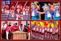 انجام سومین تمرین اجرای شب نشینی عید بهار رادیو و تلویزیون مرکزی چین